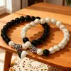 Aliexpress Venda Quente Transfronteiriça Conjunto de Pulseiras Coloridas de Pedra Natural com Atração Magnética para Casais, Acessórios Empilháveis para Venda por Atacado
