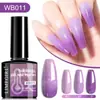 Esmalte de Uñas Fototerapia Popular Transfronterizo Color Caramelo Fluorescente Dopamina 12 Colores Deslumbrante Cambio de Temperatura Color Esmalte de Uñas Set de Pegamento