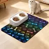 Alfombrilla de Barro de Diatomeas de Dibujos Animados Linda Especial para Mascotas Gatos Perros Alfombrilla Antisalpicaduras para Comida Fácil de Limpiar Absorbente de Agua Resistente a Manchas Antideslizante