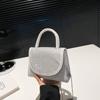 Bolsa Pequena Feminina 2024 Nova Estilo Coreano Fashion Outono Estilista Ombro Axila Bolsa Portátil Transversal Bolsa Quadrada Pequena