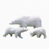 Escultura Realista de Urso em Fibra de Vidro para Paisagismo Externo, Estátua Mãe e Filhote de Urso Polar e Urso Marrom para Áreas Cênicas, Feita Sob Medida pelo Fabricante