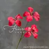 3 cabezas de flores de seda de ylang-ylang, flores artificiales para arreglos de boda, decoración del hogar, decoración de salones de bodas, venta al por mayor de orquídeas artificiales de fuego.