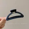 Presilha de cabelo garra para primavera e verão, grampo de cabelo feminino, estilo coreano, novo modelo 2026, preto, elegante, adiciona volume, presilha tubarão extragrande