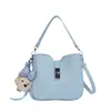Bolso para Axila de Mujer 2026 Nuevo Modelo de Verano, Bolso Cubo de Color Sólido de Gama Alta, Bolso Cubo Versátil para Hombro y Cruzado para el Trabajo