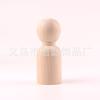 Brinquedos para bebês e crianças pequenas pintados grafite pessoas pequenas de madeira 35-90mm artesanato de madeira DIY bonecas de madeira atacado