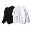 Camiseta de Manga Larga para Primavera y Otoño para Hombre Holgada Cuello Redondo Color Sólido Combinable Top Casual Estilo Hong Kong Suéter Estilo Coreano