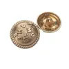 Letras de Malla Cosido a Mano Metal Estilo Chanel Abrigo Ropa Cortavientos Chaqueta Suéter Tejido Botón Botones Sentido Premium
