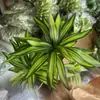 [Bambu Lírio de 3 Pontas 65cm] Plantas Verdes Simuladas Design de Paisagismo Externo Shopping Center Folhas Verdes Casamento Arranjo de Flores Decoração
