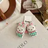 Dibujos Animados Nuevo Infantil Lindo Cuadros Conejo Banda para el Cabello Accesorios para el Cabello Infantil Goma para el Cabello Banda para Cola de Caballo Accesorios para la Cabeza