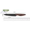 Juego de Cuchillos de Cocina de Tres Piezas Hoja Negra Mango de PP Cuchillo de Chef Cuchilla para Carne Juego de Cuchillos para Fruta Exportación Amazon