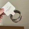 2 Peças ~ Anel de Toalha Jacquard Color Block Xadrez Casual e Versátil, Elástico de Cabelo que Não Machuca Cabelos Grossos, Faixa de Cabelo Elástica Fácil de Usar para Mulheres