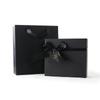 Caja de Regalo Caja de Regalo Caja Vacía Caja Negra Creativa con Lazo Negro Caja de Embalaje para Regalo de Cumpleaños para Niños y Niñas para Dar a los Amigos un Sentido de Ritual