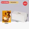 Caixa de Embalagem para Bolo de Sobremesa Estampada a Quente em Ouro Branco Rolo de Toalha Caixa para Mousse Sobremesa Confeitaria Impressão Comercial Logo