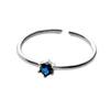 Material de Cobre Coreano Dongdaemun Simple Elegante Versátil Diamante de Zirconio Ins Anillo Abierto Ultrafino Anillo para Mujer Estilo Frío