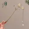 Horquilla de Imitación de Sándalo Antigua Nueva China de Gama Alta Horquilla para Cheongsam Falda de Cara de Caballo Horquilla de Madera Hanfu Cabello Horquilla para el Cabello