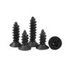 Tornillo autorroscante de cabeza avellanada negra tornillo autorroscante de cabeza plana KA tornillo pequeño electrónico M2 M2.3 M2.6 M3