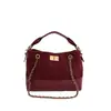 Bolso de mano con cierre de broche esmerilado transfronterizo, bolso tote para mujer acolchado con diamantes de lujo ligero, bolso de hombro con cadena vintage de alta gama