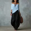 Conjunto de calça pantalona casual de alta qualidade com top ombro a ombro para mulheres, novo estilo de verão transfronteiriço europeu e americano 2026