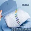 Carpeta Acordeón de 13 Compartimentos Estilo Morandi Multicapa Pequeña Bolsa para Almacenamiento de Facturas de Vat Venta al por Mayor
