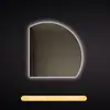 Espelho inteligente, formato único, espelho de banheiro semicircular criativo, espelho de parede artístico, espelho de maquiagem para banheiro com luzes e função antiembaçante