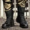 Botas Militares Águila Negra Botas del Desierto Zapatos Impermeables para Senderismo al Aire Libre Botas de Combate Tácticas Protectoras de Entrenamiento Antideslizantes Resistentes al Desgaste para Hombre