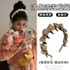 Moda Primavera y Verano Versátil Diadema de Peine de Lunares con Lazo para Mujer Pinza para el Cabello de Corona Alta Diadema Accesorio para el Cabello