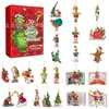 2026 Transfronterizo Halloween y Navidad Nuevas Llegadas Calendario de Cuenta Regresiva de Adviento Caja Sorpresa Colgante Plano de Acrílico Regalo