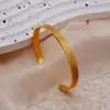 Nuevo Pulsera de Estilo Europeo y Americano Transfronterizo Ins Lujo Ligero, Ajustable Forma de C 18K Moda para el Día a Día Pulsera de Gran Venta