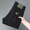 Nuevos Jeans Blancos de Otoño Europeos de Alta Gama a Prueba de Tres Cosas para Hombre, Corte Ajustado, Elásticos, Cónicos, Casuales, Versátiles, Pantalones Largos de Moda