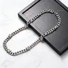 Collar Genial y Moderno Estilo Hip-Hop Europeo y Americano, Cadena Cubana de Espinas, Collar de Cadena Punk Anudada, Accesorio para la Mano, Pulsera de Pareja