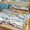 Algodão lavado fio enrugado colcha de verão verão solteiro dupla camada fio colcha de ar condicionado dormitório de estudante verão fresco colcha lavável à máquina