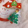 HD10435 Corda trançada de Natal para pendurar em carro, chaveiro, pingente, atmosfera de feriado, bolsa de presente, decoração para mulheres