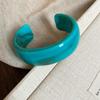 Pulsera Redonda de Acrílico Deslavada Macaron, Moderna, Sencilla y Versátil, Pulsera de Nicho de Gama Alta para Mujer