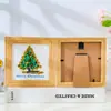 Marco de fotos de cristal navideño, grava de cristal natural, árbol de Navidad, calcetín de Navidad, adornos para marcos de fotos, decoraciones navideñas al por mayor