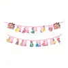 Decoração de Festa Tema Nova Princesa Rosa da Amazon Copos de Papel Descartáveis, Pratos de Papel, Toalhas de Mesa, Balões, Suprimentos de Mesa