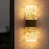 Lámpara de pared impermeable para exteriores, lámpara de pared de lujo moderno famosa en internet para patio exterior, jardín, pared exterior, entrada de villa, lámpara de pared resistente a la lluvia