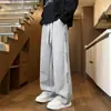 Pantalones de Chándal Rectos con Estampado de Espuma para Hombre, Otoño/Invierno 2026, Pantalones Casuales de Moda Sueltos de Alta Gama para Adolescentes