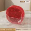 Prato de Frutas de Luxo Leve Padrão Criativo de Geleira Hotel Casa Prato de Ossos para Cuspir Mesa de Jantar Popular Desktop Conjunto de Pratos Pequenos Prato de Frutas Transparente