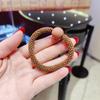 Elástico de Cabelo de Alta Elasticidade Faixa de Cabelo Bola de Cabelo Feminina Elástico 2024 Novo Estilo Moda Ousada Simples Anel de Couro Acessórios de Cabelo Adorno de Cabeça