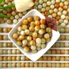 Jade Blanco Bodhi Perlas Sueltas Raíz de Bodhi Natural Hecho a Mano DIY Estilo Antiguo Barril Cuentas de Buda Pulsera de Rosario con Pulsera de Cuentas