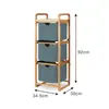 Cesta de Lavandería para Baño Estilo Japonés Cesta Grande para Ropa Sucia Tela Cesta de Almacenamiento de Ropa Sucia para Dormitorio Hogar