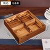 Caja de Frutas Secas Estilo Japonés Sala de Estar con Tapa Caja de Frutos Secos de Madera Maciza Restaurante Caja de Caramelos Bambú Dividido Setty de Melón Caja de Caramelos Estilo Nuevo