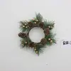Coronas de Velas, Decoraciones Navideñas, Adornos Festivos, Productos de Imitación Hechos a Mano, Comercio Transfronterizo al por Mayor, Coronas de Velas de Plástico