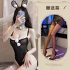 Lencería Sexy Private Moon [Amor de Súcubo Conejito] Set de Cosplay de Chica Conejito - Sin Desvestirse, Hace que el Busto Pequeño se Vea Más Grande, Transparente, Atuendo de Belleza Misteriosa