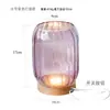 Portavelas de Vidrio Estilo Chino con Cubierta de Vidrio a Prueba de Viento, Decoración del Hogar de Aromaterapia de Lujo Ligero, Base de Vela para Decoración de Sala de Té con Incienso Zen