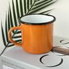 Taza de esmalte color caramelo color cálido de invierno taza de café leche para acampar color creativo taza de agua ventas directas de fábrica