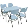 Mesa Plegable Mesa de Comedor Mesa y Sillas para el Hogar para Comer Rectangular Simple Exterior Moderna Portátil Mesa para Puesto de Mercado Nocturno