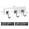 Ganchos de Acero Inoxidable sin Clavos de Múltiples Filas Transfronterizos con Adhesivo Fuerte para Cocina y Baño, Ganchos de Pared sin Clavos, Ganchos de Pared Adhesivos sin Rastro