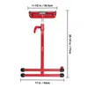 Soporte de rodillo plegable, altura ajustable, capacidad de carga resistente de 250 LB, marco de carpintería tipo descarga