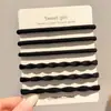 Diadema elástica negra para mujer, no estrangula el cabello, no deja marcas, alta elasticidad, duradera, adecuada para coletas altas, scrunchie